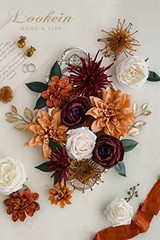 Artificial Flowers for DIY Wedding 11″ x 10″ x 2.25″ Rustic Terracotta