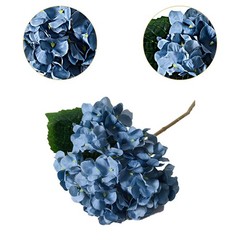 45cm Artificial Hydrangeas Flower Versatile with Stem for Bedrooms Blue