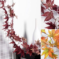 70″ ARTIFICIAL Fall Maple LEAF GARLAND Faux Autumn Foliage Party Decorations