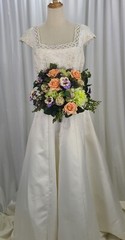 Whimsical Spring Summer Silk Wedding Bouquet