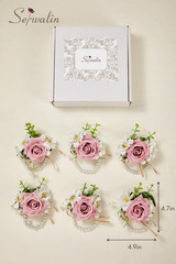 9.8″ Wedding Bouquets & Wrist Corsages for Brides & Bridesmaids