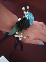 wedding : Sola wooden flower Rosette 3 corsages, 3 boutonnieres and corsage pins