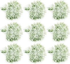 Pcs Baby Breath Artificial Flowers Bulk，White Artificial Flowers Artificial 120