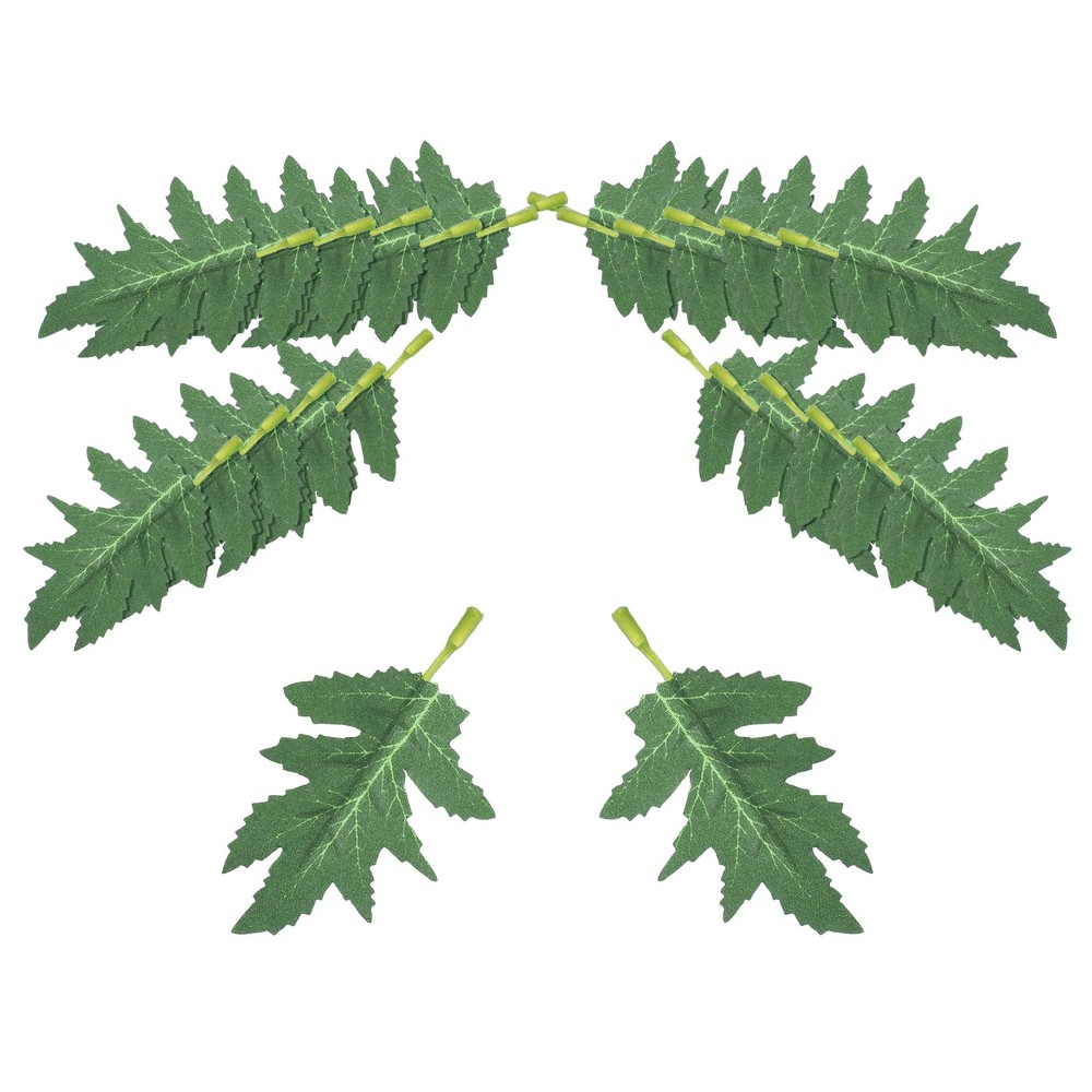 Small Chrysanthemum Fake Leaves 100 Pcs Artificial Plants Greenery Decorations