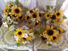 wedding flower bouquets bridal decorations sunflowers or your choice
