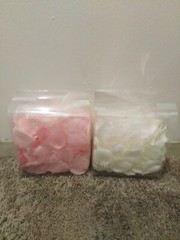 Rose petals 600 total , Pink and White
