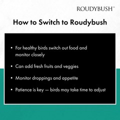 RoudyBush Daily Maintenance Bird Food – Scientifically Formulated 22oz