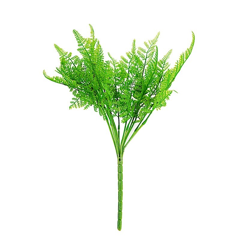 2 Green 19″ Faux Asparagus Fern Artificial Leaves Greenery Stems Party Supplies