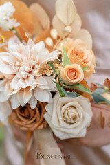Set of 6 Terracotta Boho Bridesmaid Bouquets for Weddings & Anniversaries