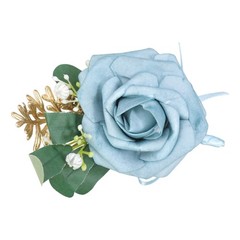 Elegant Wedding Boutonniere Artifical Flower Bridal Corsage for Weddings Party