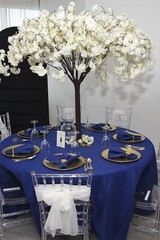 Wedding Decor (4) White Cherry Trees + (4) XXL Flowerballs + (2) 8ft Floor Trees