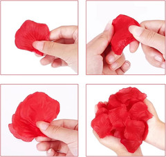 4500PCS Red Rose Petals, Artificial Flower Petals Fake Rose Petals for Romantic