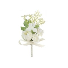 Flower Brooches Man Suit Shirt Collar Pin Artifical Corsage Wedding Party