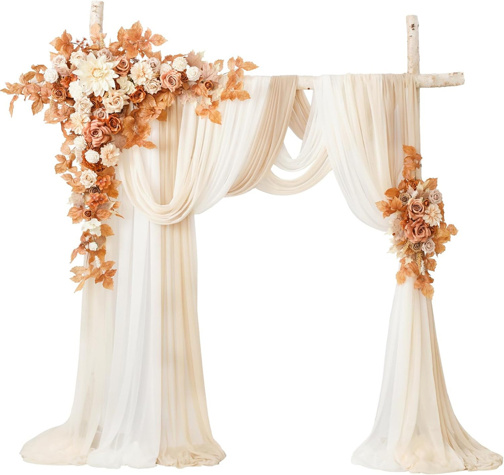 Artificial Arch Flowers Kit Pack of 5, Wedding Decorations for Reception with Ha