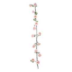 BLUSH 6 ft long Silk Rose Wedding Garland Leaves Bendable Wire Vines Home Sale