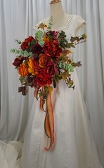 Autumn Abundance Faux Silk Wedding Bouquet