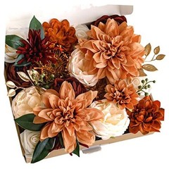 Artificial Flowers for DIY Wedding 11″ x 10″ x 2.25″ Rustic Terracotta