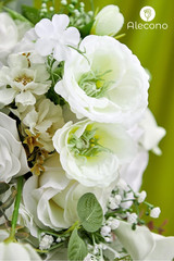 Elegant Wedding Bouquet & Artificial Eucalyptus Stem Bundle