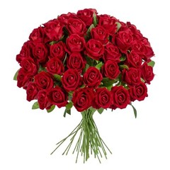19.6″ Artificial Flowers Roses Touch Fake Rose Bouquet Flower Stem 50 Red 50pcs