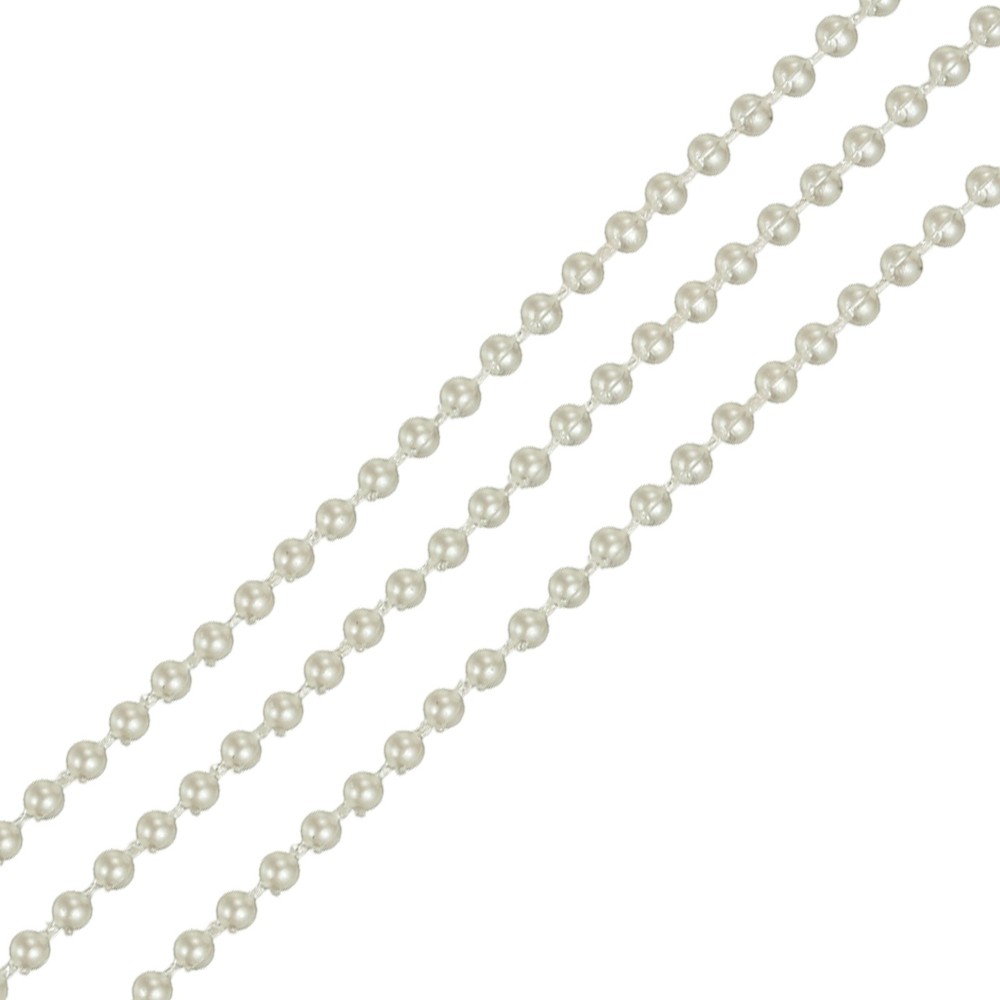 5.5 Yards Pearl Beads Garland 4mm Faux Pearl Ribbon Pearls Chain String