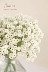 18pcs Artificial Babys Breath Gypsophila Greenery Sprays, Real Touch White