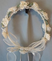 FLOWER GIRL HALO AND ROSE BALL WEDDING FLOWERS