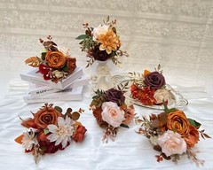 Set of 6 Assorted Flower Centerpieces Mini Floral Wedding Flowers Set for Fal…