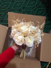 Bride Bouquet And Groom Boutonniere Bridesmaid Throwing Bouquet 2022 Marriage