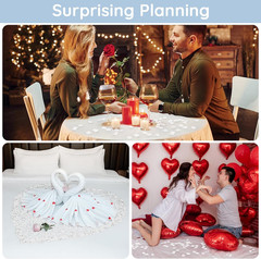 Suream Silk Flower Petals for Wedding, Purple Flower Girl Petals for Decoration,