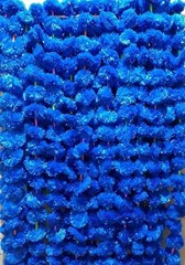 Artificial Marigold Fluffy Flowers Garlands for Diwali Genda Phool pack of -5