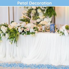 Fake Flower Petals Pieces Silk Rose Petals Wedding Aisle Scatter 300 Blue