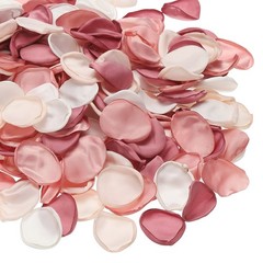 300pcs Artificial Rose Petals Fake Flower Petals, White/Apricot/Light Pink/Pink