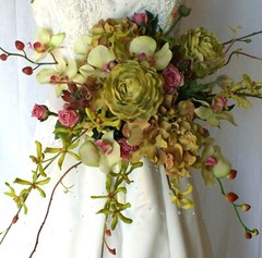 Orchid Garden Faux Wedding Bouquet