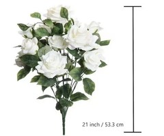 New 12 Pack White Rose Bush by Ashland from Michaels artificial flowers