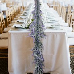 Spring Summer Lavender Purple Garland, 6Ft Lavender Light Purple-1pcs