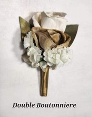 Champagne Gold Ivory Rose Calla Lily Sola Bridal Wedding Bouquet Accessories