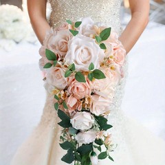 Wedding Bridal Bouquet Set Bride Bridesmaids Ceremony Anniversary Decor Gift