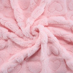 4 Pcs Manta Bebe Corazones Suave Regalo Recien Nacido 30×40 Beige Gris Azul Rosa