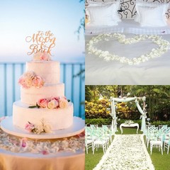 Rose Petals Decor, 5000 Pcs, Valentine Wedding Anniversary, White