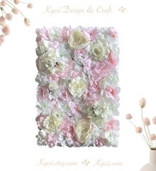 Light Pink Artificial Flower Panels Wedding Party Wall Photo Background W-30