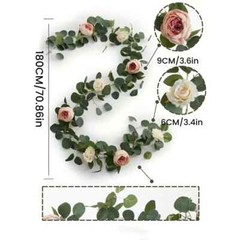 Artificial Flowers Garland For Wedding Arch Door Arrangement Party Home Decor