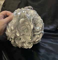 Silk Flower Kissing Balls Wedding Centerpiece, 10-inch