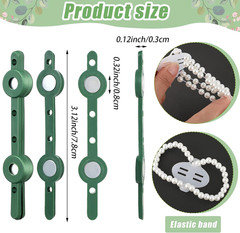 30 Pairs Floral Boutonniere Magnets and 8 Pcs Elastic Pearl Wrist Bands Corsage