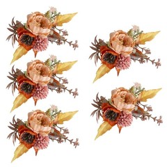 5Pcs Wrist Corsages for Mother of Bride and Grooms, Rose Corsages for Wedding