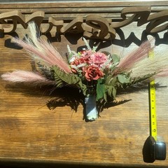 Bridal Wedding Bouquet Hand made Budget Friendly Faux Flowers White Pink Green