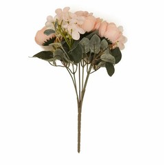 BLUSH 2 Bouquets 12″ SILK FLOWERS Assorted Artificial Floral Bushes Party Events