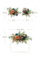 Ling’s Moment 2pcs Fall Wedding Artificial Floral Swags Welcome Sign Flowers …