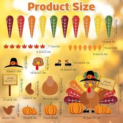 Turkey Bulletin Board Decoration Set Thanksgiving Turkey Crafts Large Brown