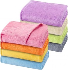 8 Pcs Manta Bebe Corazones Suave Regalo Recien Nacido 30×40 Beige Gris Azul Rosa