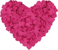 1000 Lifelike Fuchsia Silk Rose Petals – Decoration for All Occasions